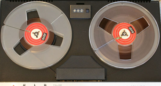 Tonbandgerät Philips N4302 mit Tonbandspulen