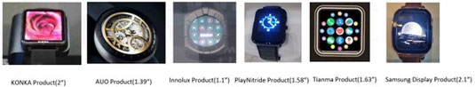 複数ベンダーのMicro-LEDスマートウォッチ試作