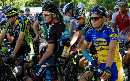 Volle Konzentration von Tobias Tetzlaff vor dem Rennen