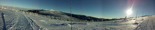 Winterzauber an der Schneekoppe in Tschechien - ein Skilanglaufgebiet mit vielen Höhenmetern