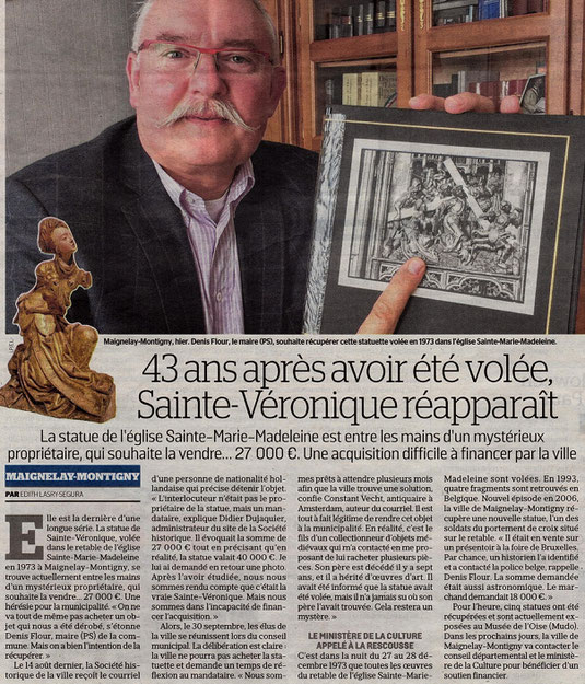 Le Parisien, édition de l'Oise du 5 octobre 2016