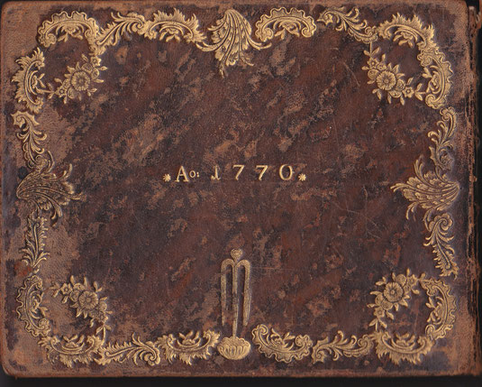 Rückseite des Stammbuches G. F. Pirscher