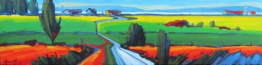 Vivacité 12x48 huile sur toile - série contemporaine