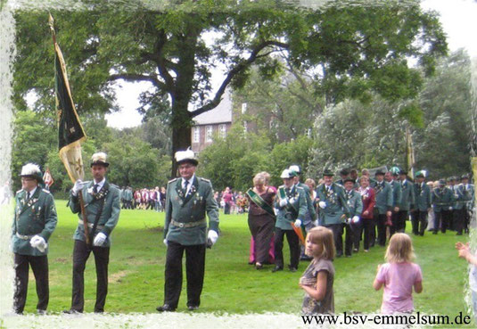 Emmelsumer Schützen beim 150-jährigen Jubiläum des BSV Möllen