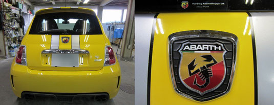 稀少】アバルト エンブレム トリコロール ABARTH 稀少】アバルト エンブレム トリコロール ABARTH