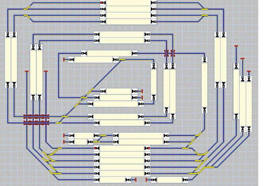 Der neue Gleisplan für mein Lilliputhausen mit dem Train Controller