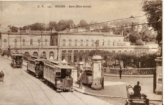 Gare de Rouen où Gustave, le père de Jules Durand, tenta de se jeter sous un train après la condamnation à mort de son fils. 