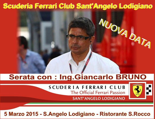 5 Marzo 2015- Serata con Ing. Giancarlo BRUNO.