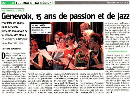 Ateliers CHANT collectif à Antoing