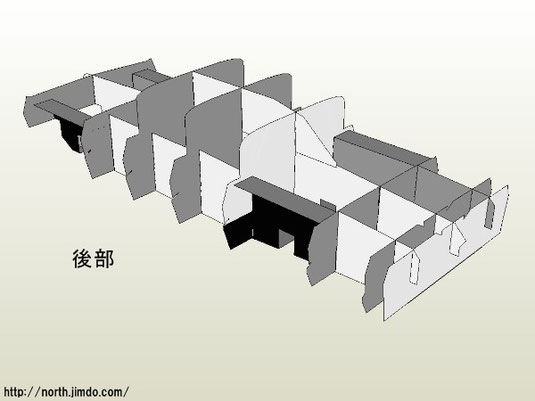 部品①-c、①-d、⑬はこの後の組立てで使用します。