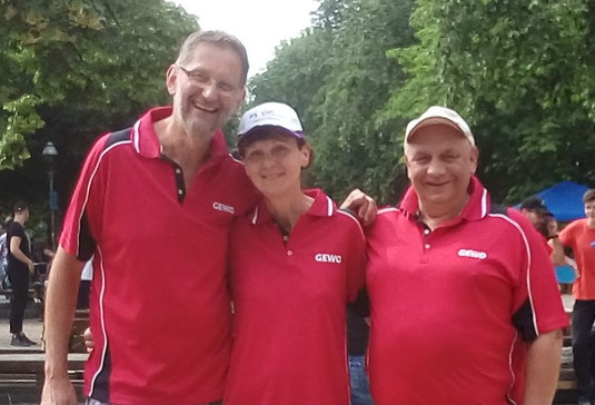 Das SSC-Triplette-Team v.l. Ralf, Petra, Helmut