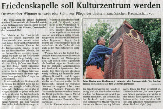 Verein für Baukultur und Stadtgestaltung Kaiserslautern e. v. - Friedenskapelle