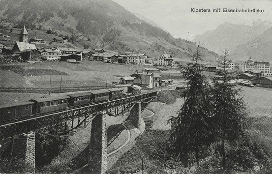 A. Büchli Klosters, gestempelt 24. Juni 1912