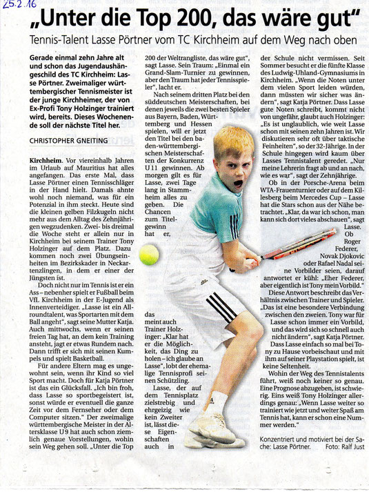 Quelle: Der Teckbote vom 25.02.2016 