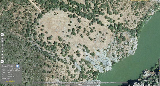 Vista Aérea, obtenida de la Cartografía © Instituto Geográfico Nacional de España