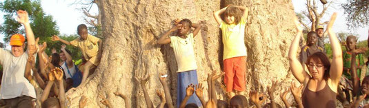 Natacha et Siméon, au grand Baobab !