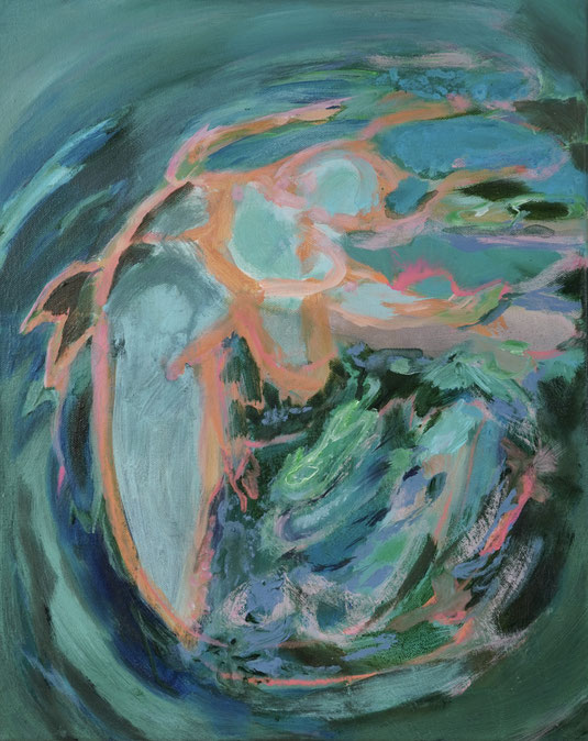 Gyrin, 2026 Acryl auf Leinwand 50x40