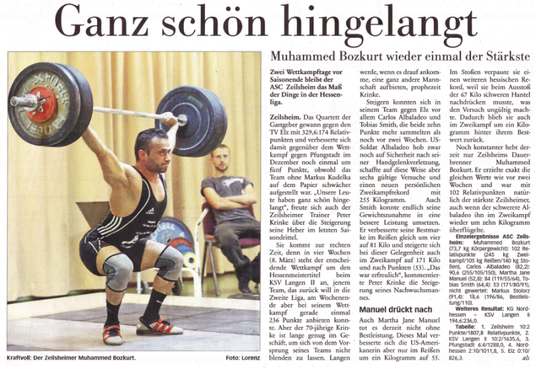 Höchster Kreisblatt vom 12.02.2014