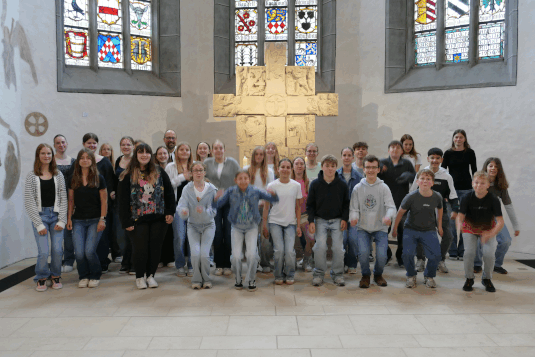 Begrüßung der neuen Konfirmanden in der Kirchengemeinde