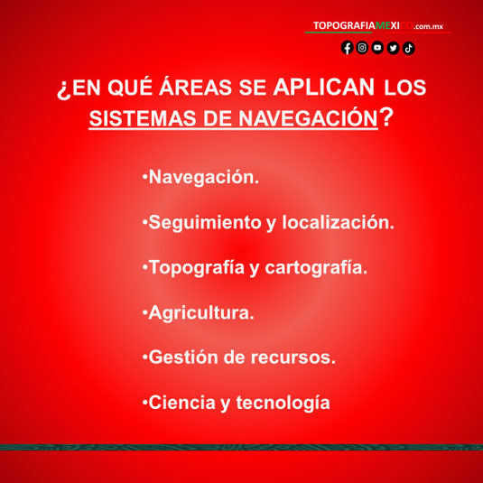 areas en las que se aplicar los sistemas de navegacion GPS