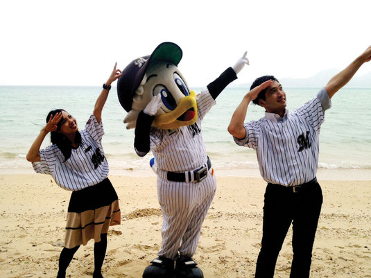 千葉ロッテマリーンズ新石垣空港開港「マーくん」のPRをお手伝い