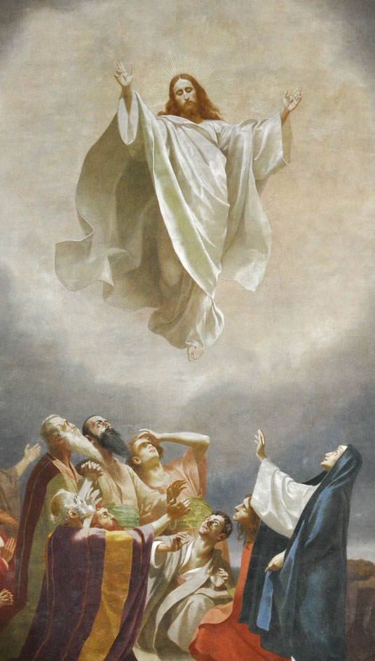 ascension du Christ du peintre Richard Serrin (1928–2002)- Saint Andrew Catholic Church en Floride - Etats-Unis