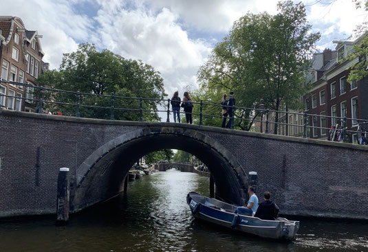 Niederlande, Holland, Amsterdam, Zentrum, Grachten, 7 bridges in a row, 7 Brücken, Reguliersgracht