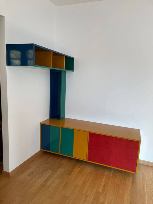 agencement valcromat multicolore vernis haut brillant anthonee