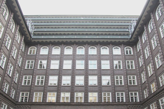 Innenhofdes Chilehauses; Foto Ralf Baier