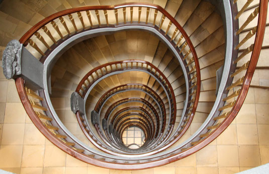 Treppenhaus im Kontorhaus Meßberghof; Foto Ralf Baier