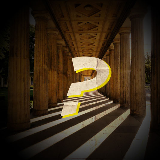 Colonnes Neues Museum, jeu de piste à Berlin