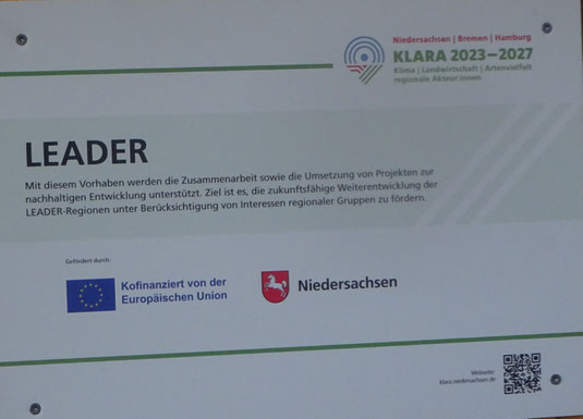 Schild, das auf Kofinanzierung hinweist