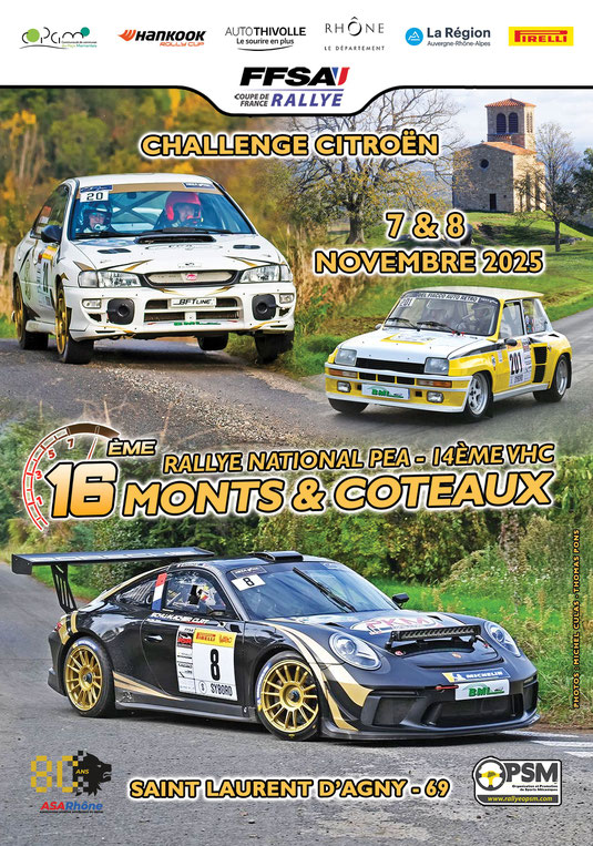 affiche rallye monts et coteaux 2025
