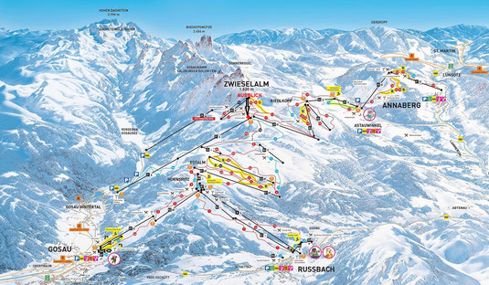 Winter Ausblick Hutte Gosau