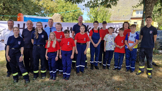 Jugendfeuerwehr Helferskirchen, Dirk Ströder, Thomas Huberty, Nico Wörsdörfer, René Rappert, Alexandra Marzi