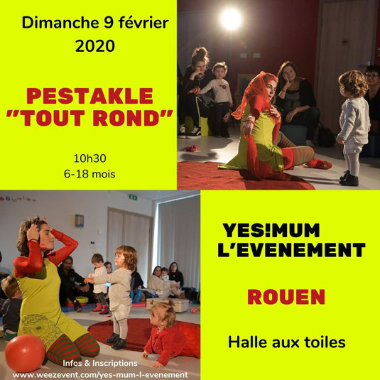 spectacle, très jeune public, famille, bébés, musique, danse, théatre, objets, montessori, clown, motricité libre, céline hereng, pestakleure, normandie, eure, seine maritime, rouen, yes mum  