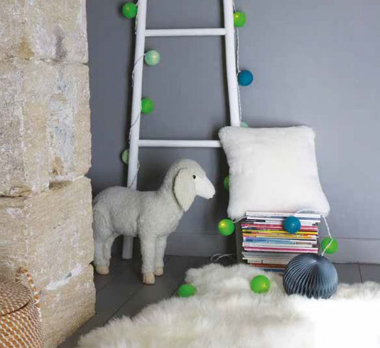 coussin en peau de mouton naturelle dt collection france