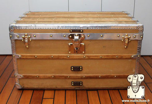 Malle courrier bordure en aluminium Louis Vuitton 1898
