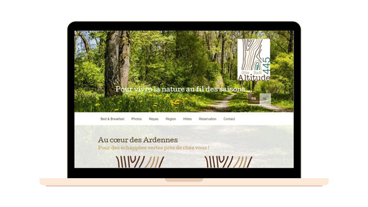 Altitude 445 | Gîte et B&B | Création du site web