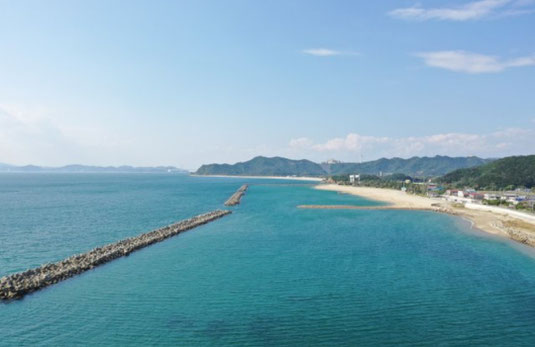 海水浴場付近の土地