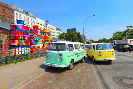 VW Bulli T2 Oldie Tour Hamburg Stadtrundfahrt