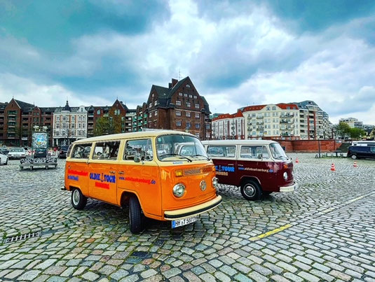 VW Bulli T2 Oldie Tour Hamburg Stadtrundfahrt
