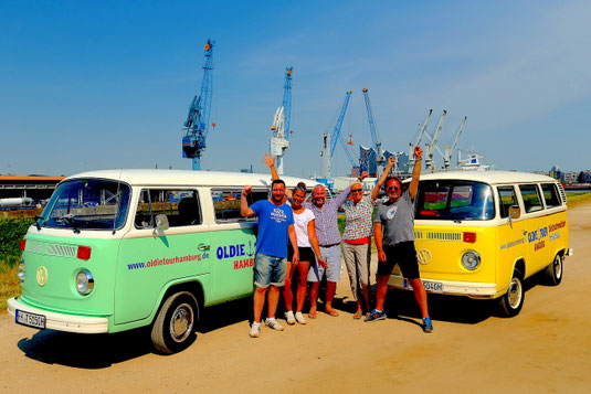 VW Bulli T2 Oldie Tour Hamburg Stadtrundfahrt