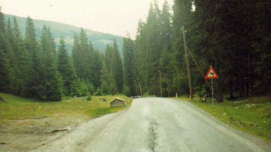 Abfahrt alte Gerlospassstrasse