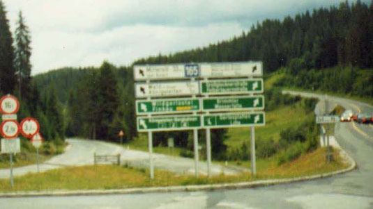 Gerlospass Abfahrt