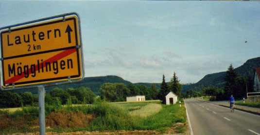 Vorne die Alb / Oben Lauterburg