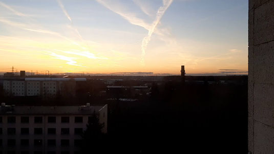 Sonne am Horizont