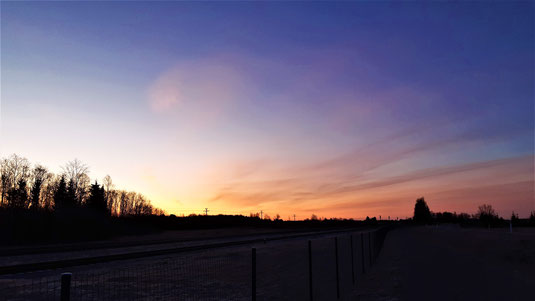 14 Minuten bis Sonnenaufgang