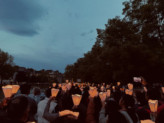 Lichterprozession in Lourdes