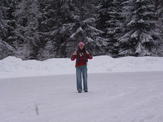 Wollpullover halten auch bei Minusgraden in Oulu gut warm! (Foto: Helene Stiller)